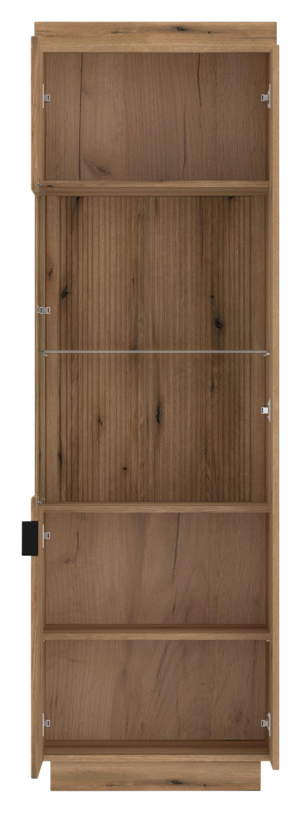 Vitrine Delamar Eiche Evoke Coast Nachbildung B/H/T: ca. 62x198x40 cm Delamar - Eiche (62,00/198,00/40,00cm)