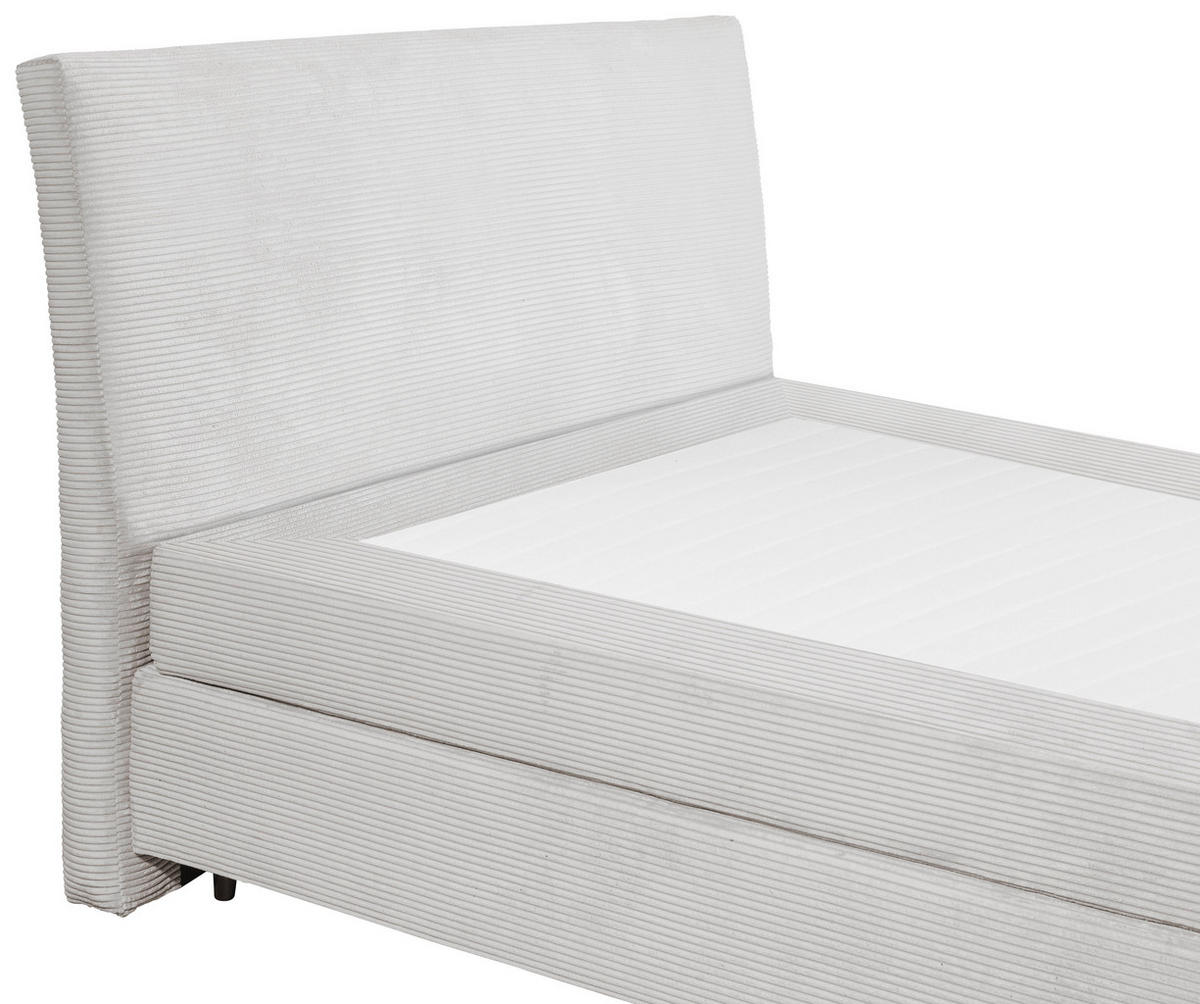Boxspringbett Marbella Silbergrau Liegefläche B/L: ca. 180x200 cm Marbella - Silbergrau (185,00/126,00/216,00cm)