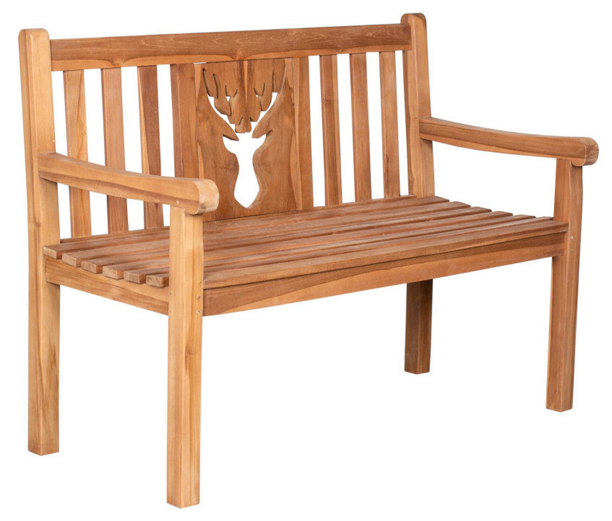 deVries Gartenbank Woodie natur Teakholz B/H/T: ca. 120x89x60 cm Woodie - natur (120,00/89,00/60,00cm) - deVries