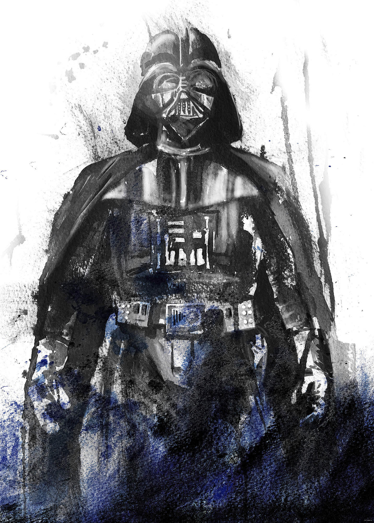 Komar Fototapete Star Wars Watercolor Vader B/H: ca. 200x280 cm Star Wars Watercolor Vader - (200,00/280,00cm) - Komar