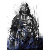 Komar Fototapete Star Wars Watercolor Vader B/H: ca. 200x280 cm Star Wars Watercolor Vader - (200,00/280,00cm) - Komar