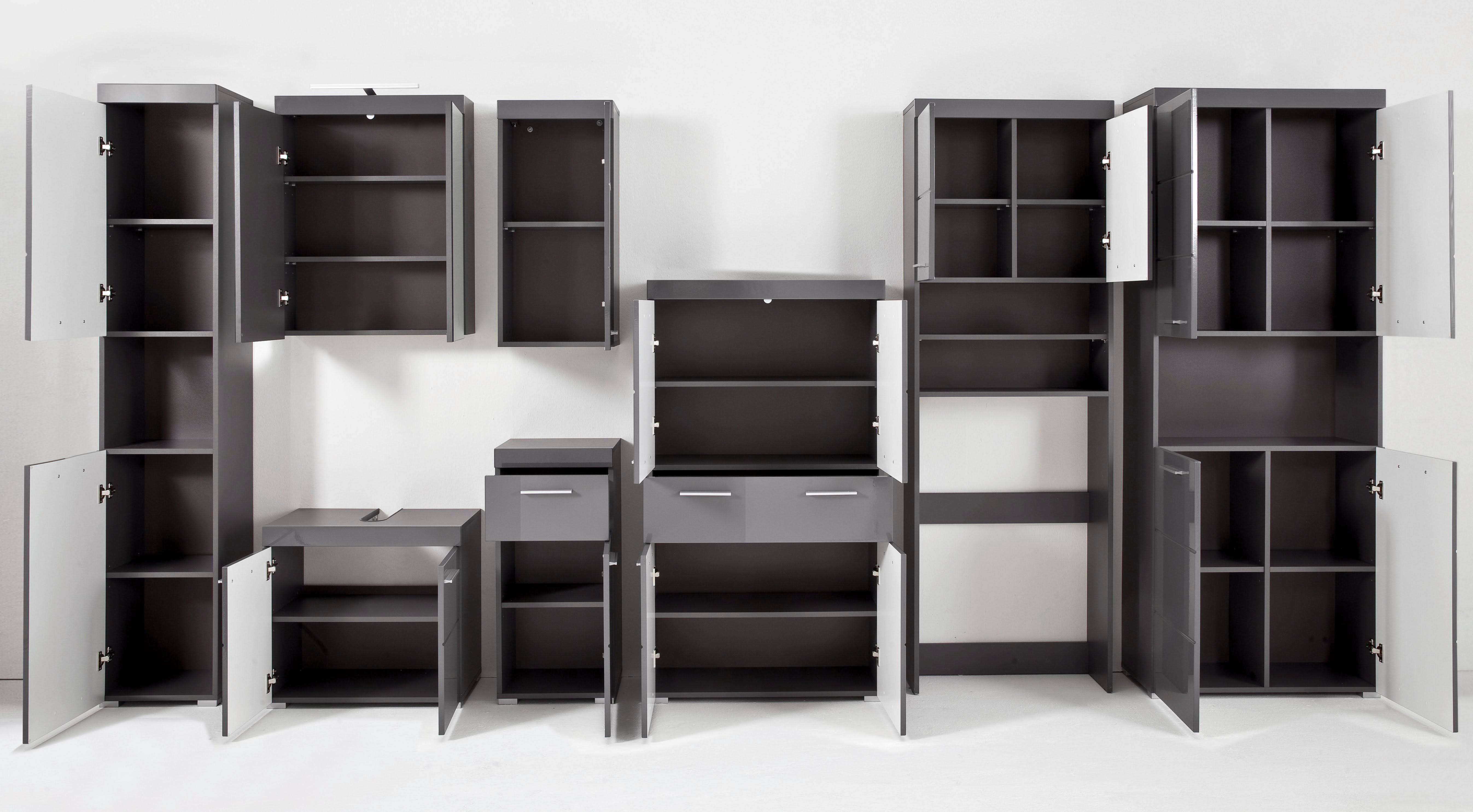 Waschbeckenunterschrank Amanda B/H/T: ca. 60x56x34 cm Amanda - grau (60,00/56,00/34,00cm)
