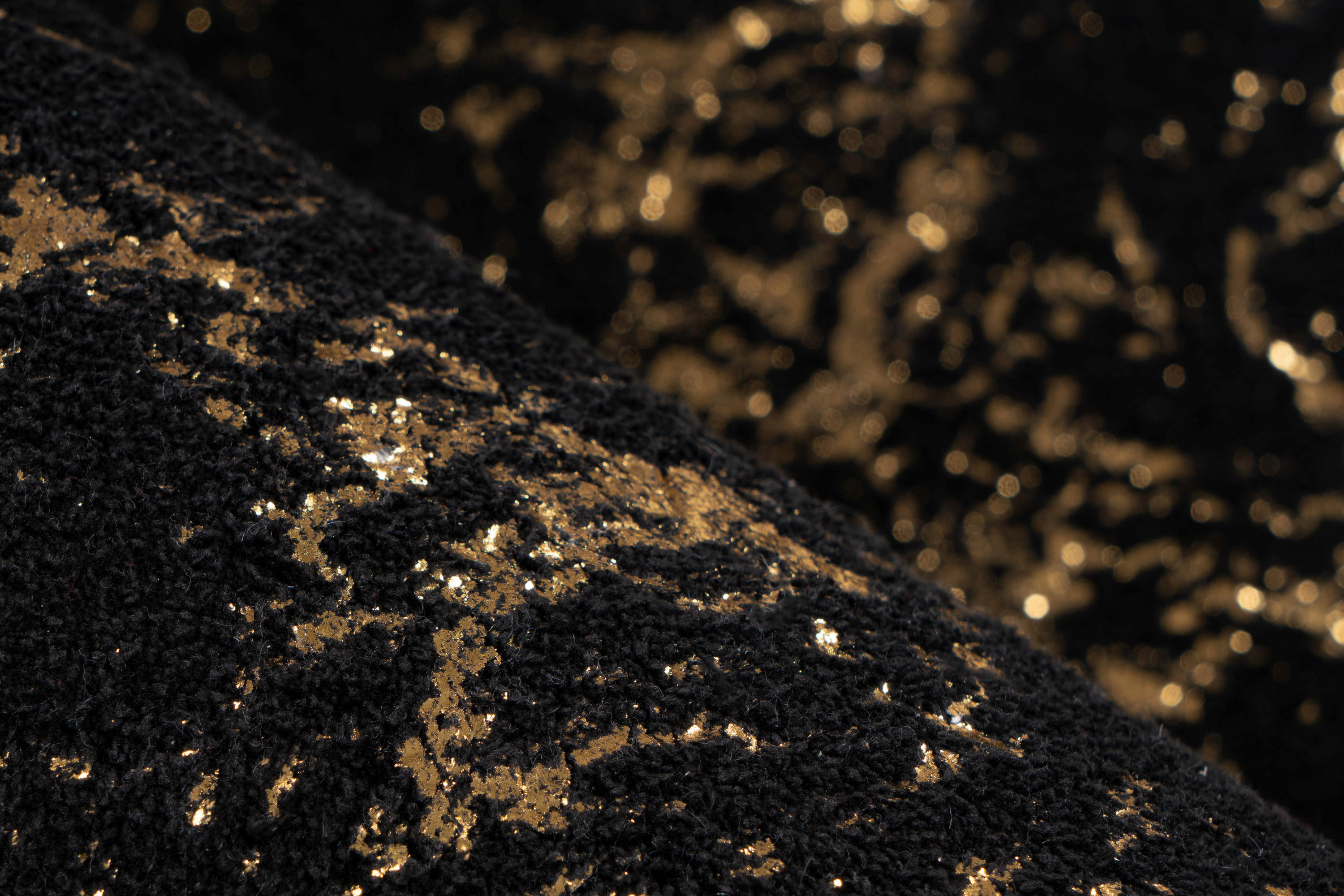 360Living Teppich Bijou schwarz B/L: ca. 80x150 cm Bijou - gold/schwarz (80,00/150,00cm) - 360Living