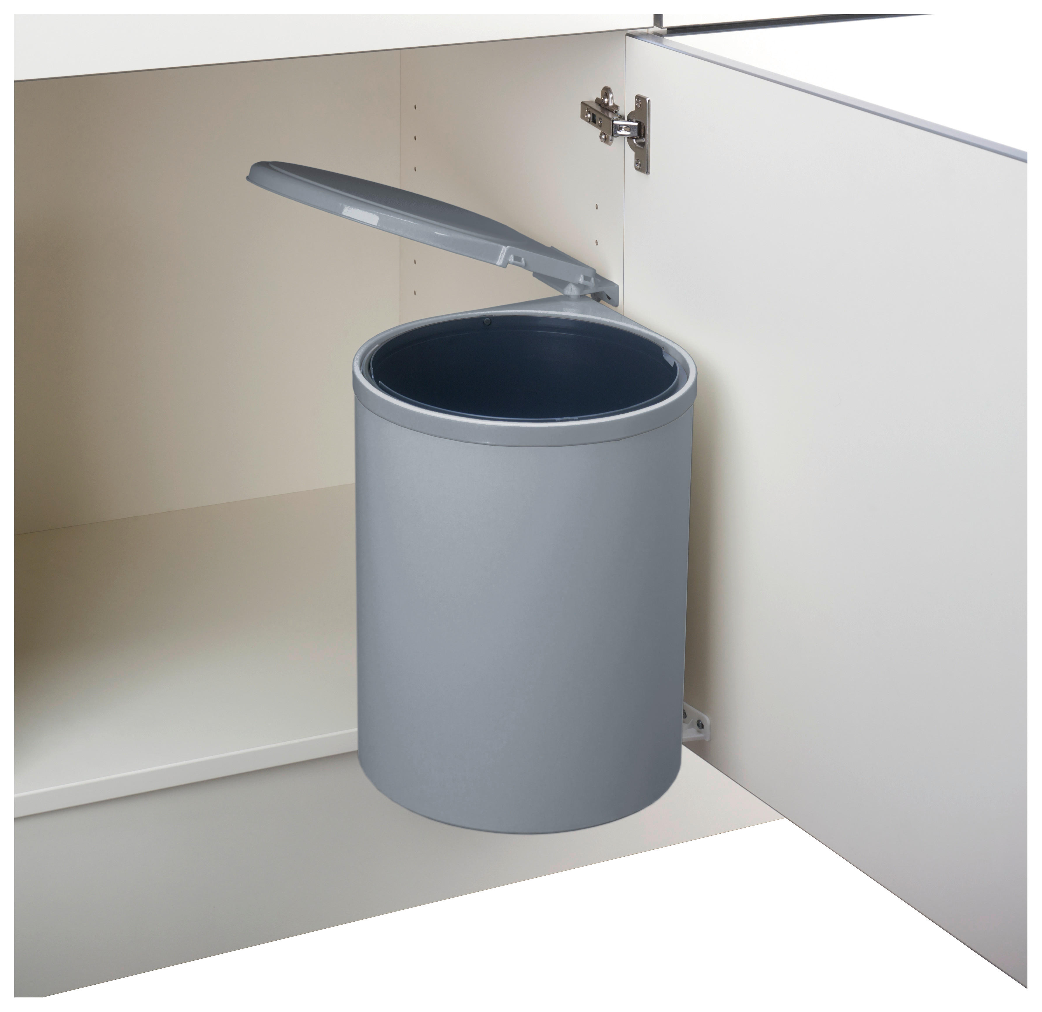 Naber Abfallsammler Rondo 5 grau Kunststoff H/D: ca. 47x27,7 cm Rondo 5 - grau (27,70/47,00cm) - Naber