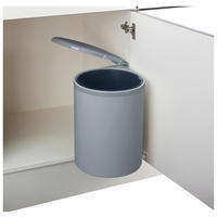 Naber Abfallsammler Rondo 5 grau Kunststoff H/D: ca. 47x27,7 cm Rondo 5 - grau (27,70/47,00cm) - Naber