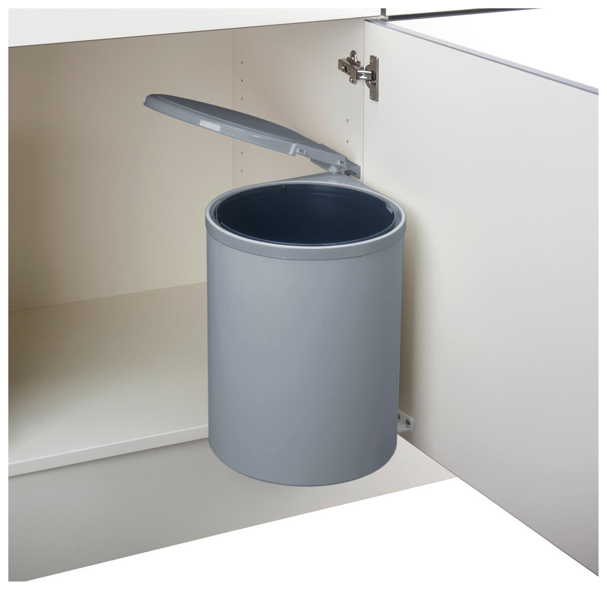 Naber Abfallsammler Rondo 5 grau Kunststoff H/D: ca. 47x27,7 cm Rondo 5 - grau (27,70/47,00cm) - Naber