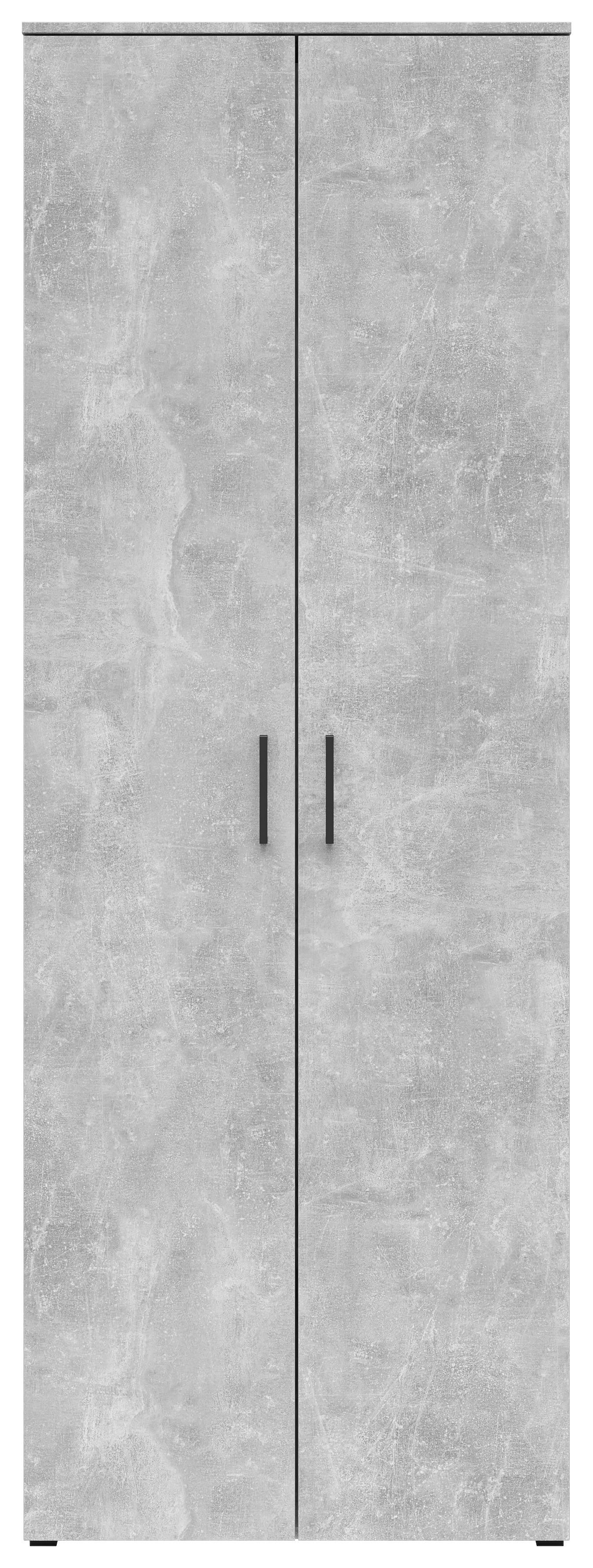Schrank Multi-Stauraum Typ 52 Beton Optik B/H/T: ca. 70x195x40 cm Multi-Stauraum Typ 52 - Beton (70,00/195,00/40,00cm)