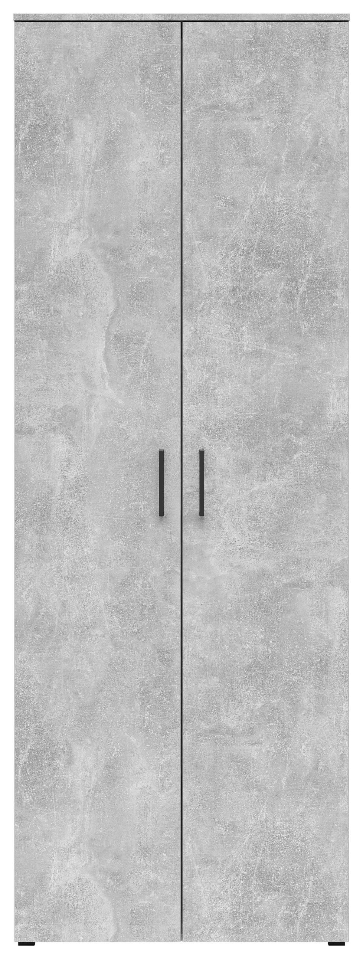 Schrank Multi-Stauraum Typ 52 Beton Optik B/H/T: ca. 70x195x40 cm Multi-Stauraum Typ 52 - Beton (70,00/195,00/40,00cm)