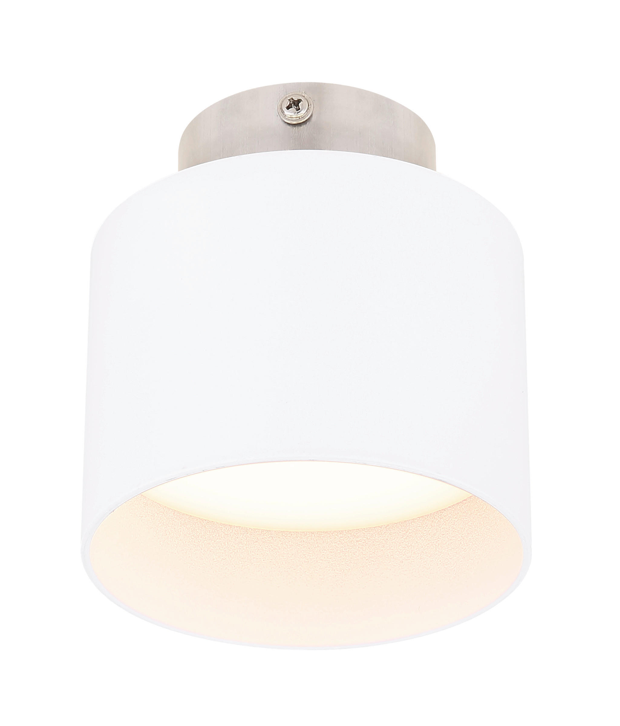 GLOBO LED-Deckenleuchte weiß Aluminium H/D: ca. 10,5x14 cm JENNY - weiß (14,00/10,50cm) - GLOBO