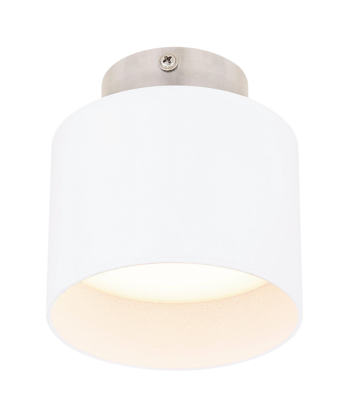 GLOBO LED-Deckenleuchte weiß Aluminium H/D: ca. 10,5x14 cm JENNY - weiß (14,00/10,50cm) - GLOBO