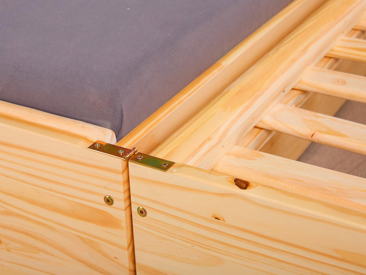 Funktionsbett Lotar natur Liegefläche B/L: ca. 90x200 cm Lotar - natur (97,00/65,00/209,00cm) - Inter Link