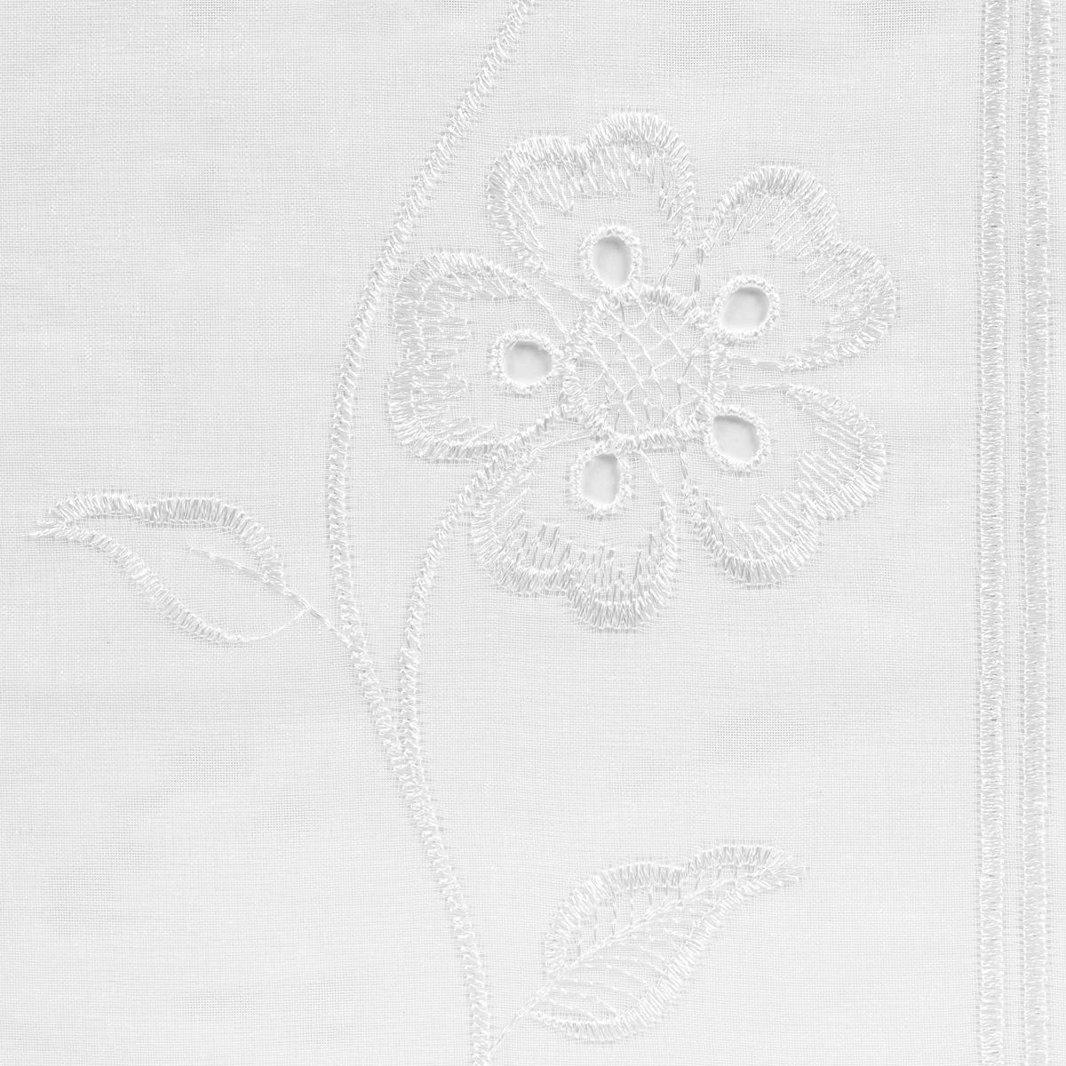 Scheibengardinen-Meterware Amore weiß H: ca. 60 cm Amore - weiß (60,00cm)