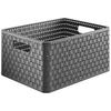 Rotho Korb COUNTRY anthrazit B/H/L: ca. 27,8x19,1x36,8 cm COUNTRY - anthrazit (36,80/27,80/19,10cm) - Rotho