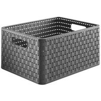 Rotho Korb COUNTRY anthrazit B/H/L: ca. 27,8x19,1x36,8 cm COUNTRY - anthrazit (36,80/27,80/19,10cm) - Rotho