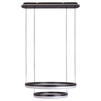 Näve Leuchten Pendelleuchte 7096922 schwarz Metall Kunststoff B/H/T: ca. 60x150x60 cm null 3 Brennstellen Circulo - schwarz (60,00/150,00/60,00cm) - Näve Leuchten