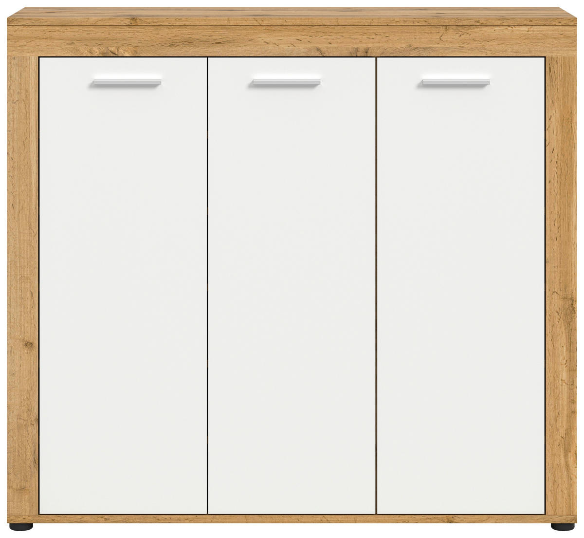 Schuhschrank JAM Eiche Wotan Nachbildung weiß B/H/T: ca. 120x108x37 cm JAM - Eiche/weiß (120,00/108,00/37,00cm) - xonox.home
