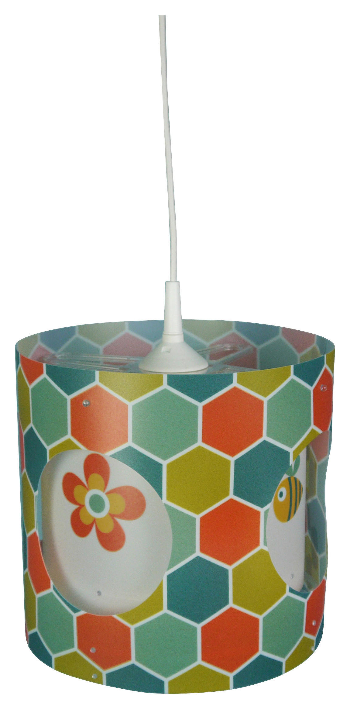 Niermann Dreh-Pendelleuchte 172 bunt Kunststoff D: ca. 25 cm E27 1 Brennstellen Explore - bunt (25,00cm) - Niermann