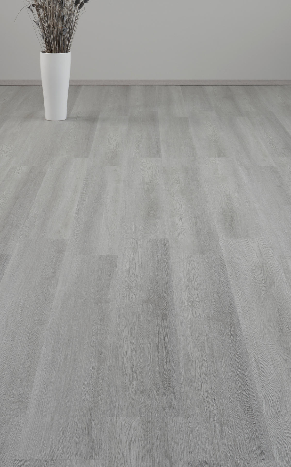 Click-Vinylboden Eiche grau ca. 2,664 m² im Paket  B/L: ca. 18,2x122 cm pro Paket Eiche grau ca. 2,664 m² im Paket - grau (18,20/122,00cm)