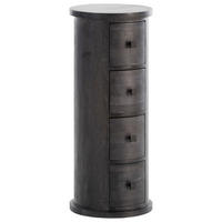 Sideboard schwarz B/H/T: ca. 34x85x34 cm Sideboard - schwarz (34,00/85,00/34,00cm) - Wohnling