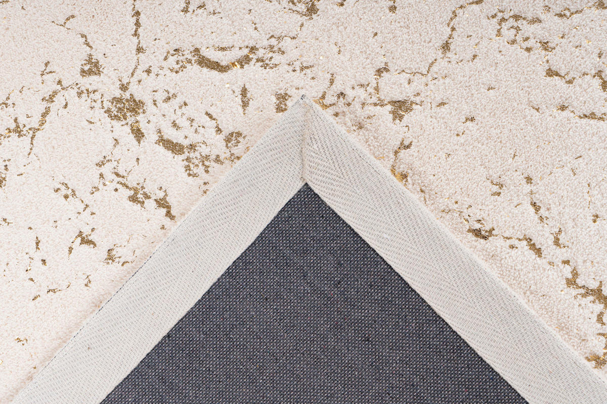 360Living Teppich Bijou gold B/L: ca. 80x150 cm Bijou - gold/creme (80,00/150,00cm) - 360Living