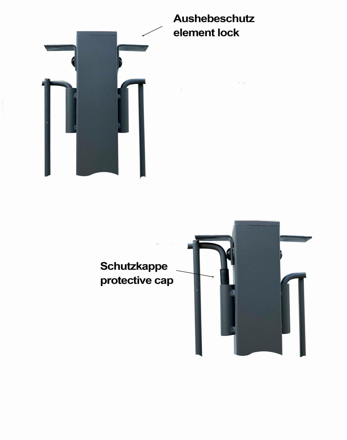 Grasekamp Paravent Eppan anthrazit Stahl B/H/L: ca. 25x190x184 cm Eppan - anthrazit (184,00/25,00/190,00cm) - Grasekamp