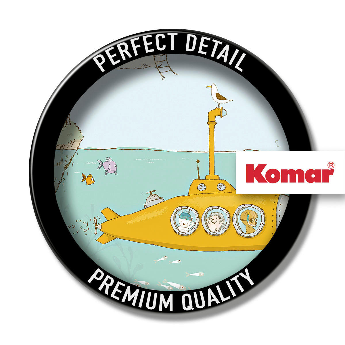 Komar Fototapete Underwater D: ca. 125 cm Underwater - (125,00cm) - Komar
