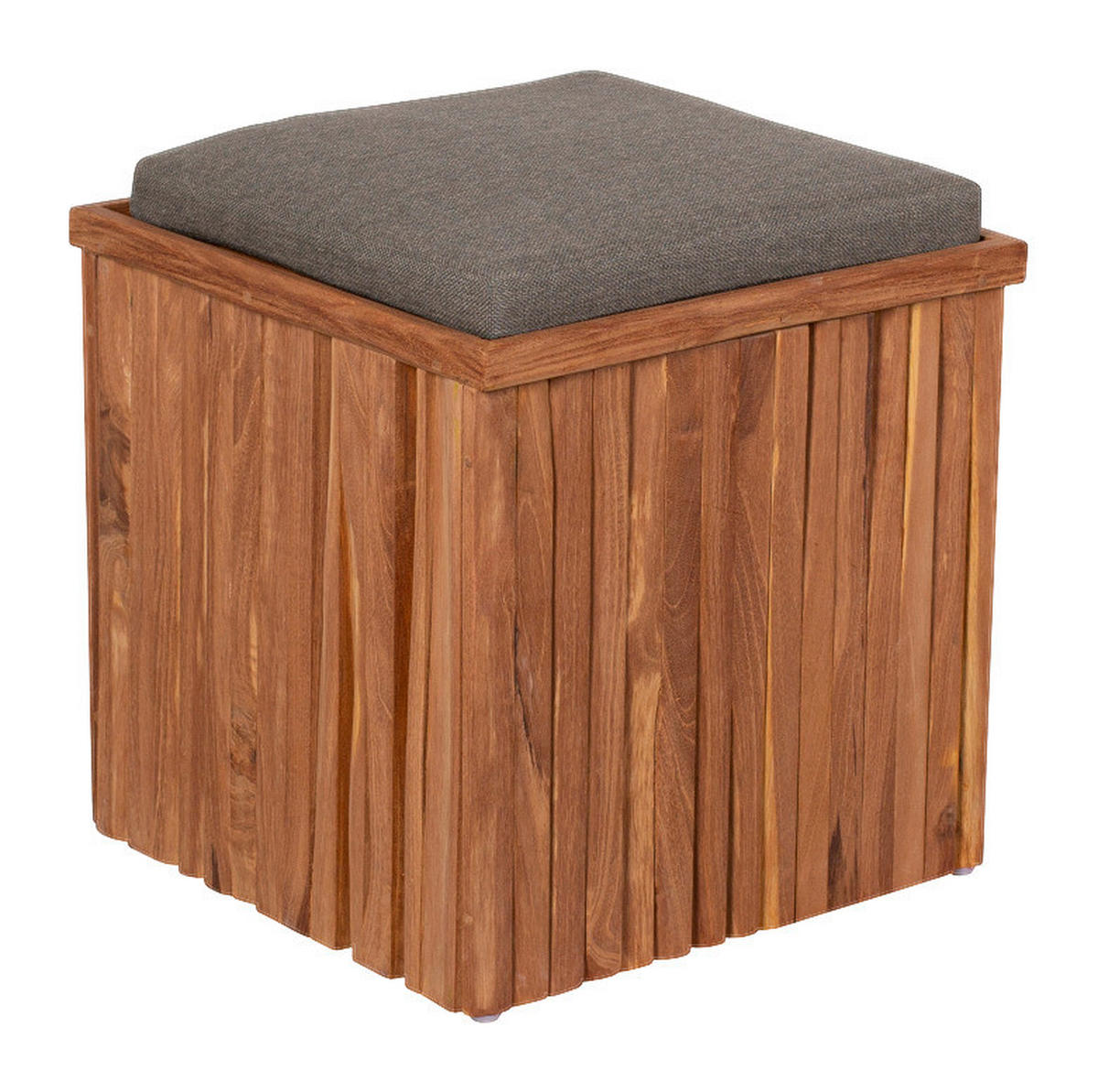 deVries Schatulle teak Teakholz B/H/L: ca. 45x50x45 cm Box Schatulle - teak/taupe (45,00/45,00/50,00cm) - deVries