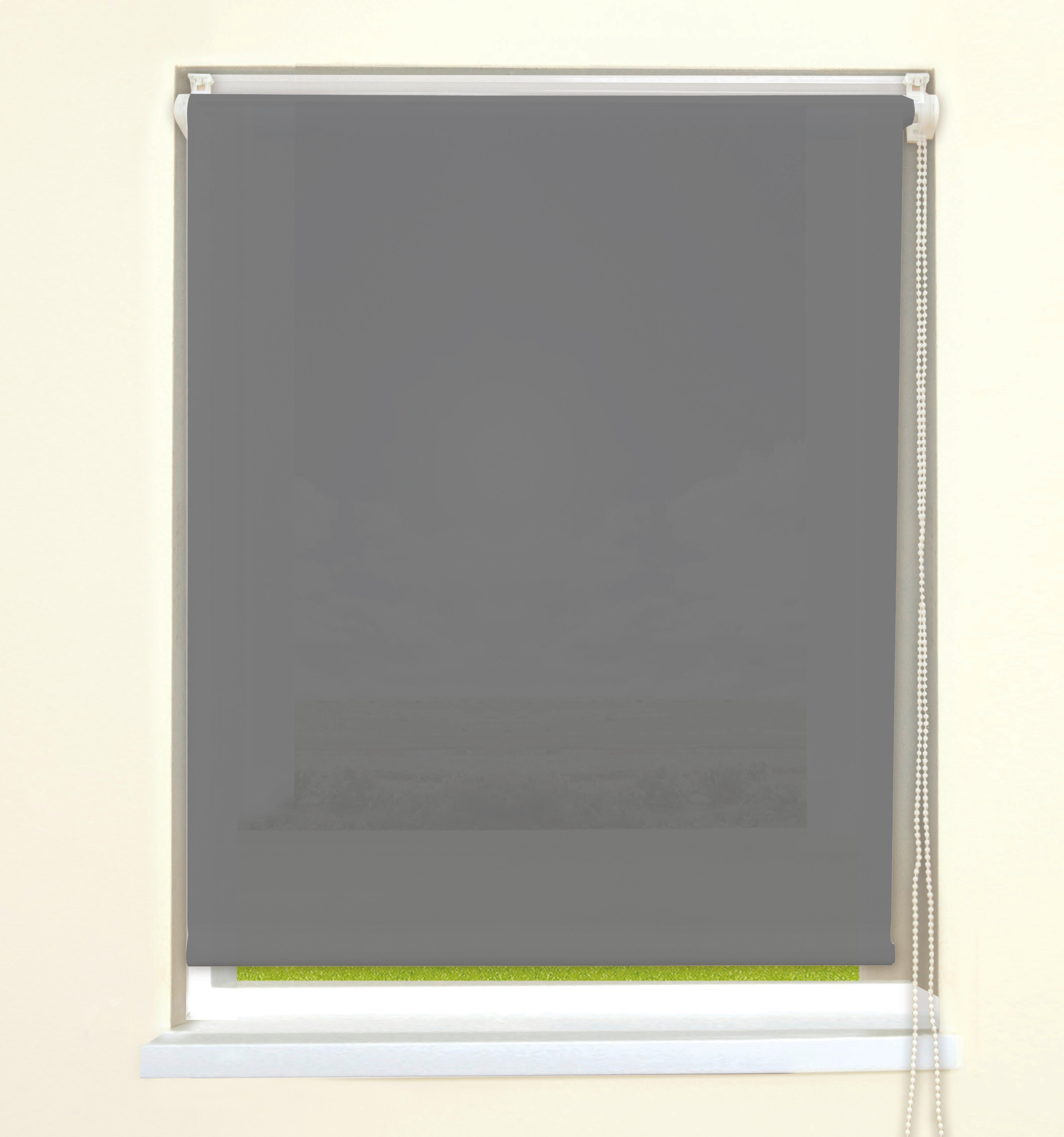 Sensation Klebe-/Klemmrollo grau B/L: ca. 75x150 cm Rollo-Mini-TL_Klebe/Klemm - grau (75,00/150,00cm) - Sensation