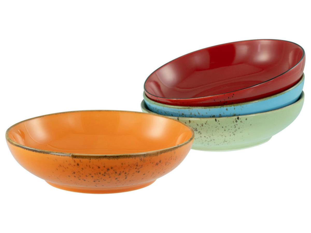 CreaTable Schüssel-Set Nature Collection Mediterran bunt Steinzeug Nature Collection Mediterran - bunt - CreaTable