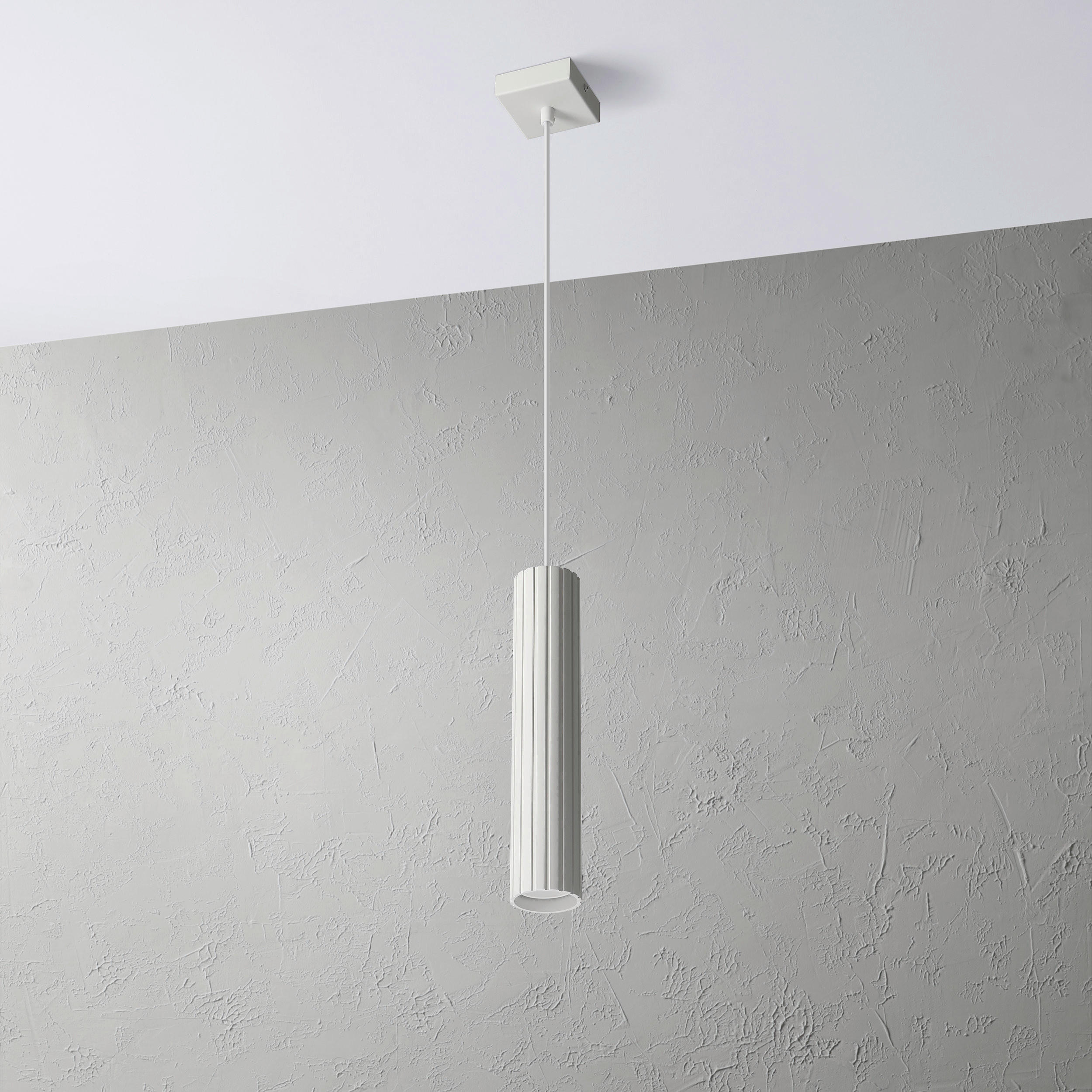 Thumbnail - Lamkur Strahler weiß Stahl B/H/L: ca. 6,5x118x6,5 cm 1 Brennstellen