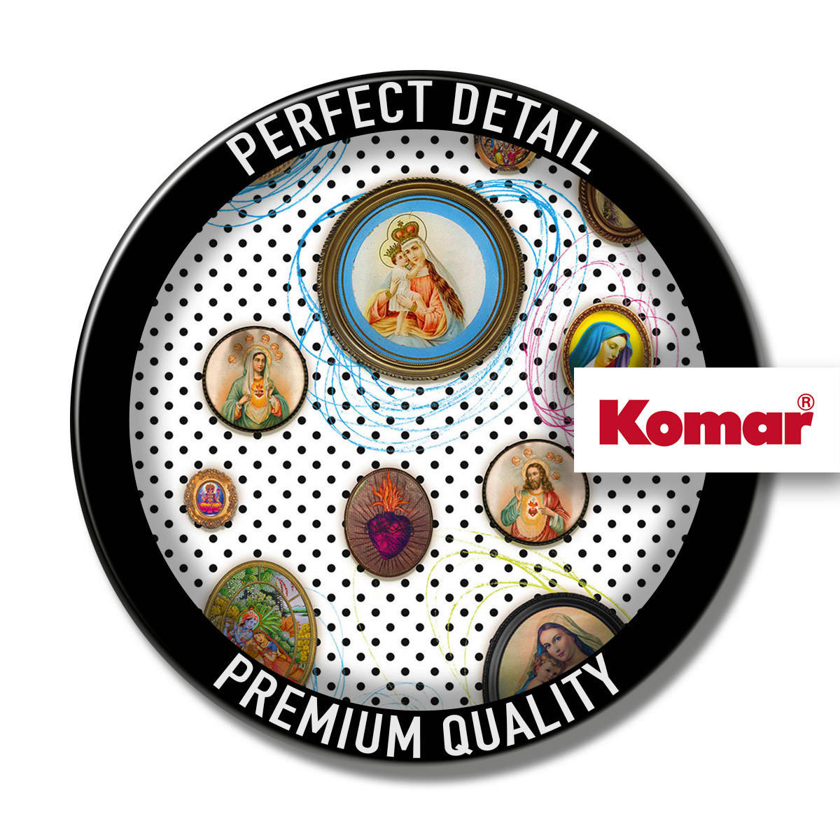 Komar Fototapete Polka Dots B/L: ca. 100x250 cm Polka Dots - (100,00/250,00cm) - Komar