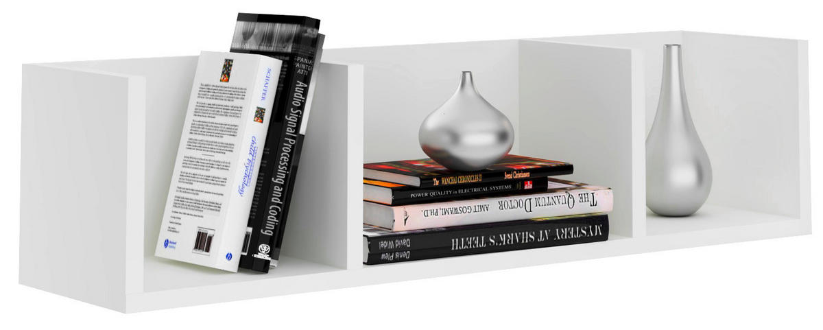 Wandregal Tim weiß B/H/T: ca. 75x18x18 cm Tim - weiß (75,00/18,00/18,00cm)