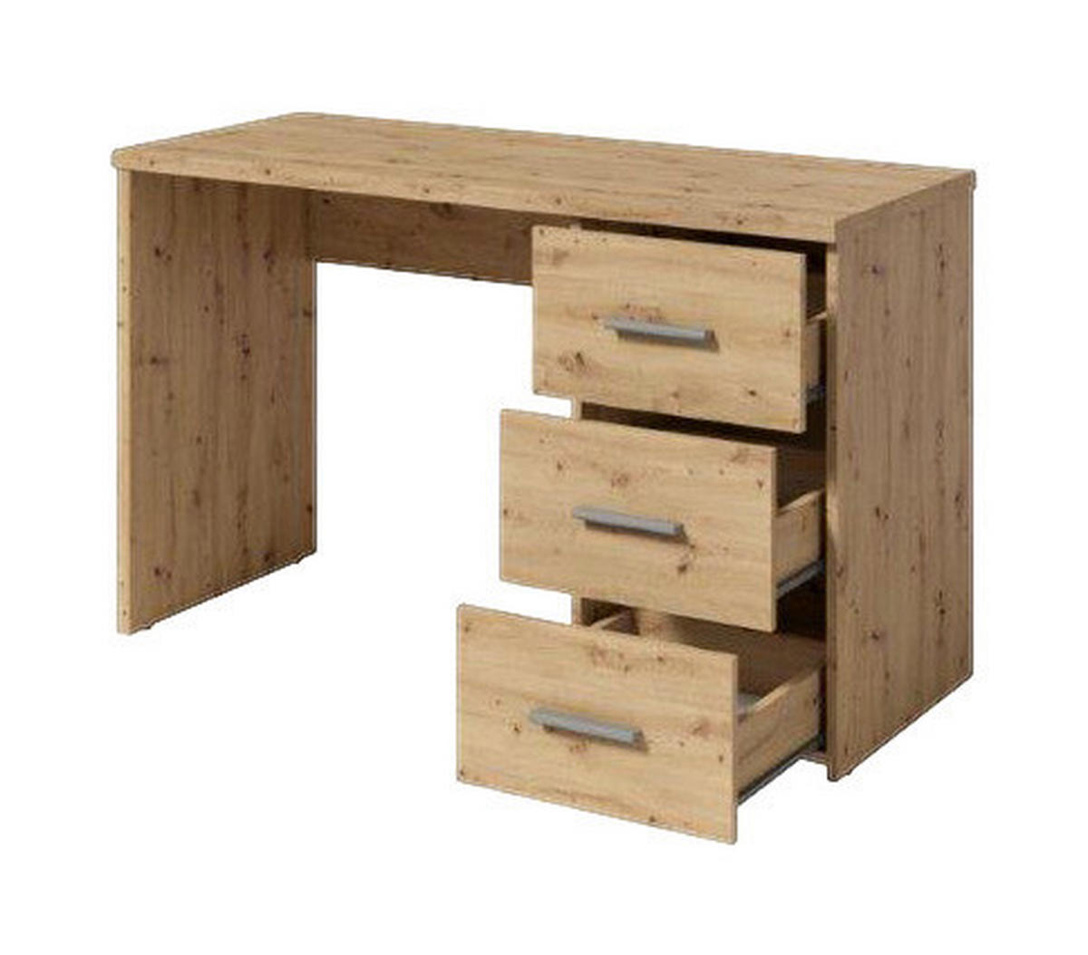 Schreibtisch Open Eiche Artisan Nachbildung B/H/T: ca. 120x74x50 cm Open - Eiche (120,00/74,00/50,00cm)