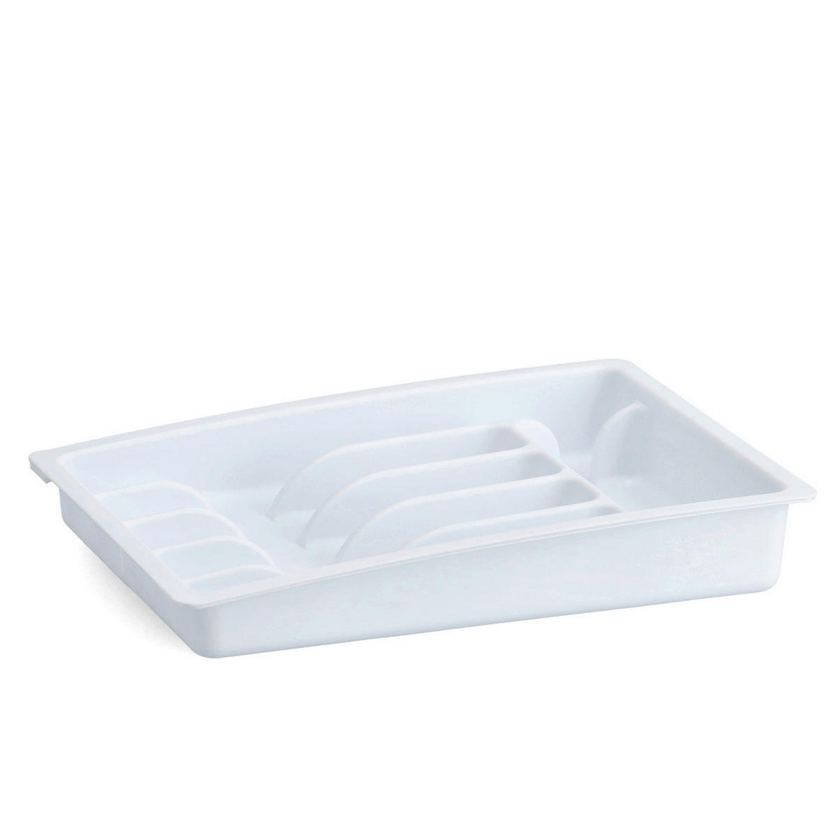 Zeller Besteckkasten ausziehbar weiß B/H/L: ca. 38x7x48 cm Besteckkasten_ausziehbar - weiß (48,00/38,00/7,00cm) - Zeller