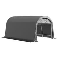 Outsunny Gerätezelt dunkelgrau Kunststoff B/H/L: ca. 300x230x450 cm Gerätezelt - dunkelgrau (450,00/300,00/230,00cm) - Outsunny