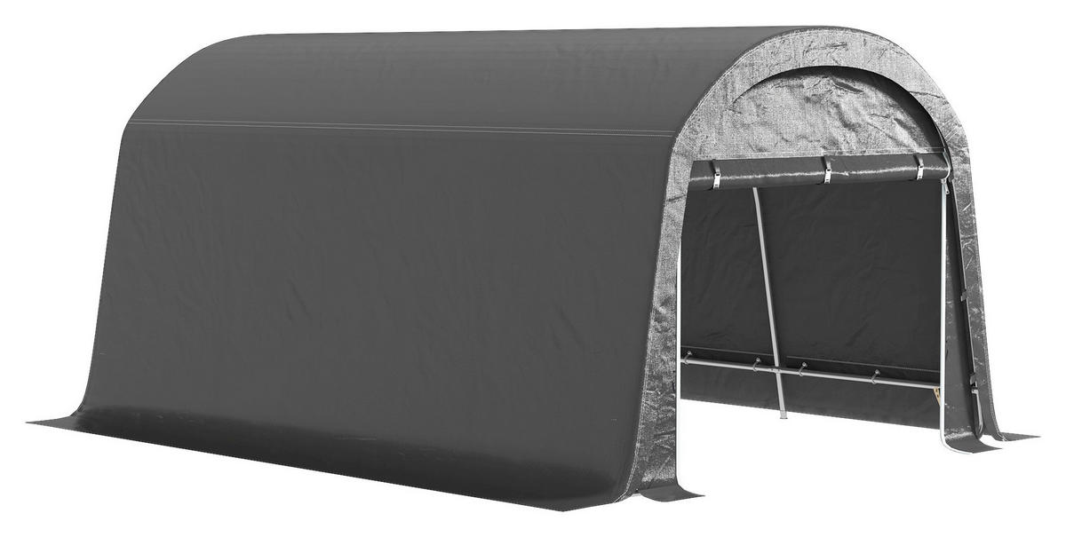 Outsunny Gerätezelt dunkelgrau Kunststoff B/H/L: ca. 300x230x450 cm Gerätezelt - dunkelgrau (450,00/300,00/230,00cm) - Outsunny