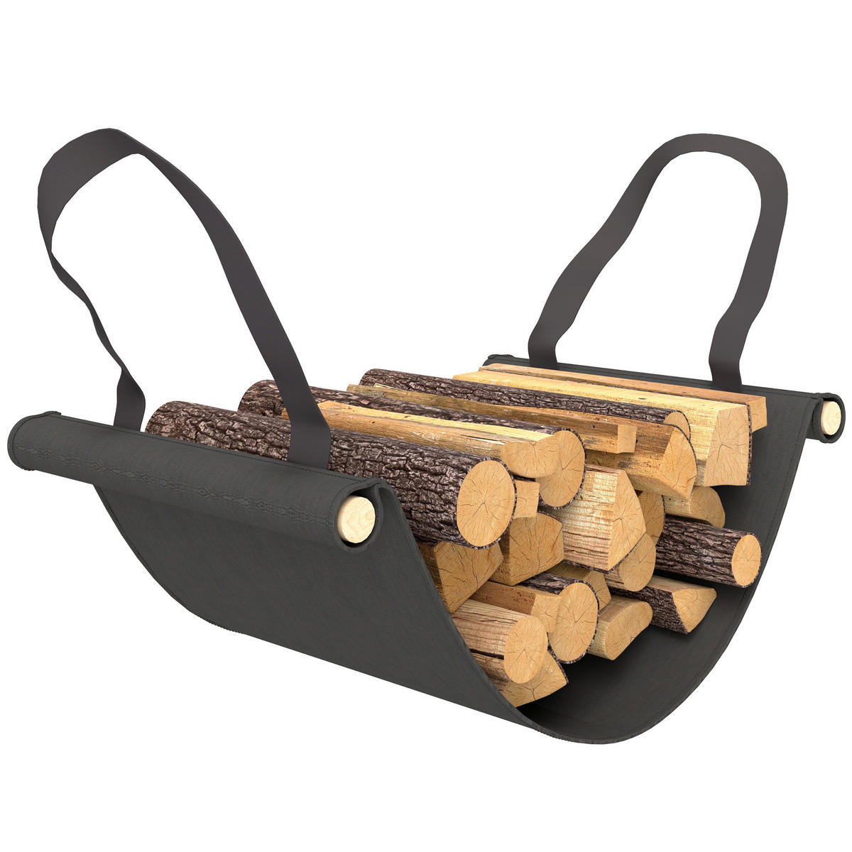 Outsunny Kaminholzregal schwarz B/H/L: ca. 36x99x120 cm Kaminholzregal - schwarz (120,00/36,00/99,00cm) - Outsunny