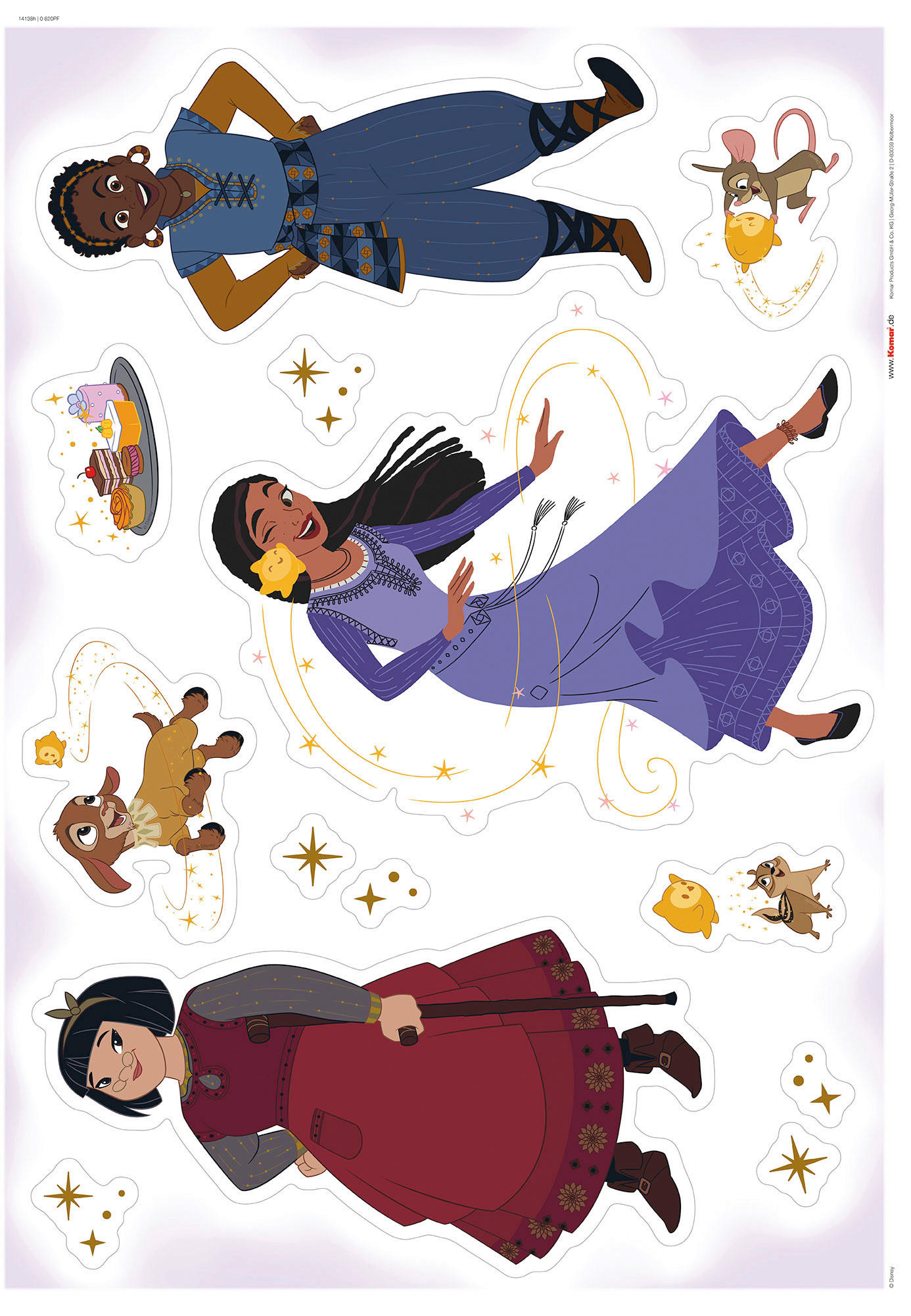 Komar Wandtattoo Wish Dance  Wish Dance B/L: ca. 50x70 cm Wish Dance - (50,00/70,00cm) - Komar