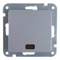 UniTec Kontroll-Wechselschalter silber ca. 250 V Kontroll-Wechselschalter_Genua - silber - Unitec