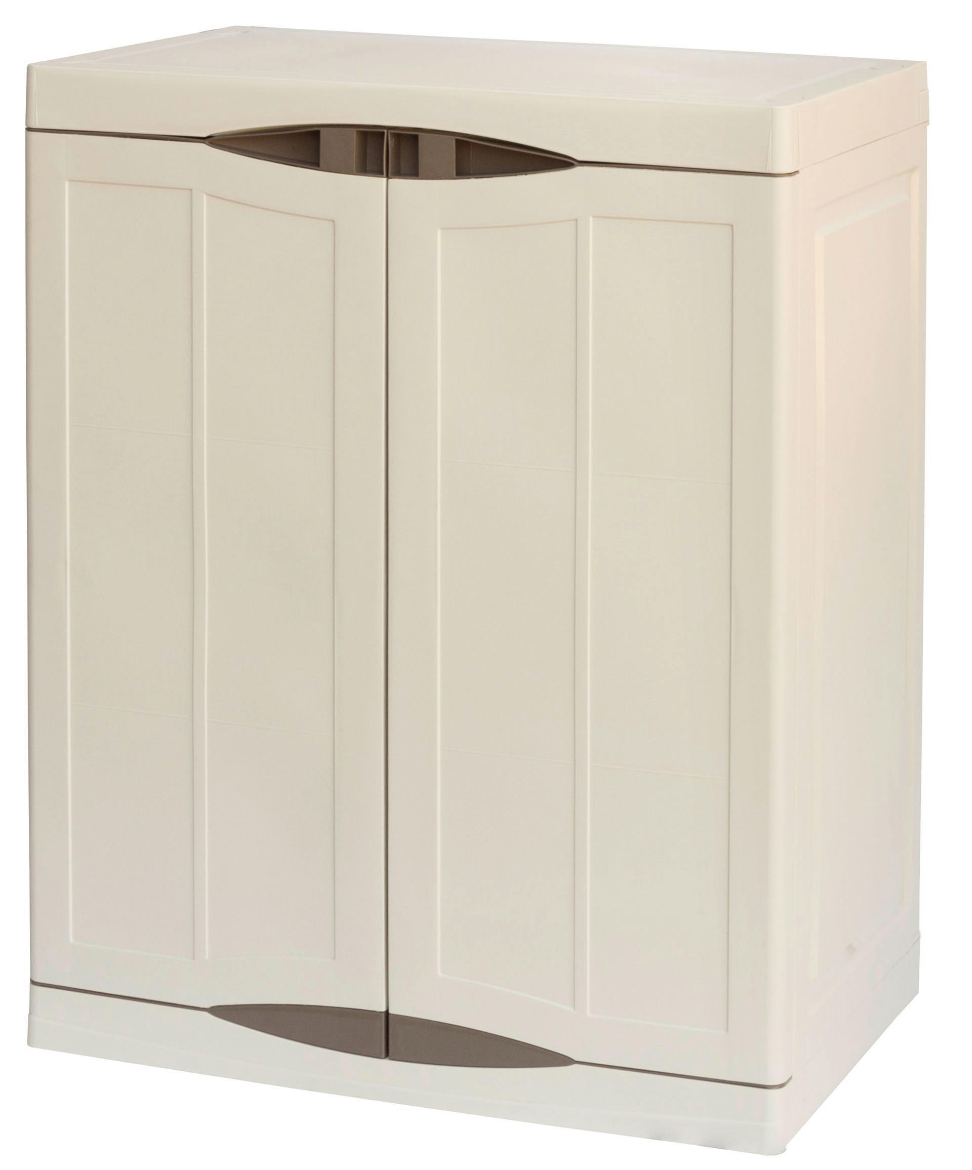 Artplast Kunststoffschrank Evolution beige Polyrattan B/H/L: ca. 47x97x70 cm Evolution - braun/beige (70,00/47,00/97,00cm) - ArtPlast