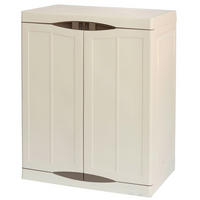 Artplast Kunststoffschrank Evolution beige Polyrattan B/H/L: ca. 47x97x70 cm Evolution - braun/beige (70,00/47,00/97,00cm) - ArtPlast