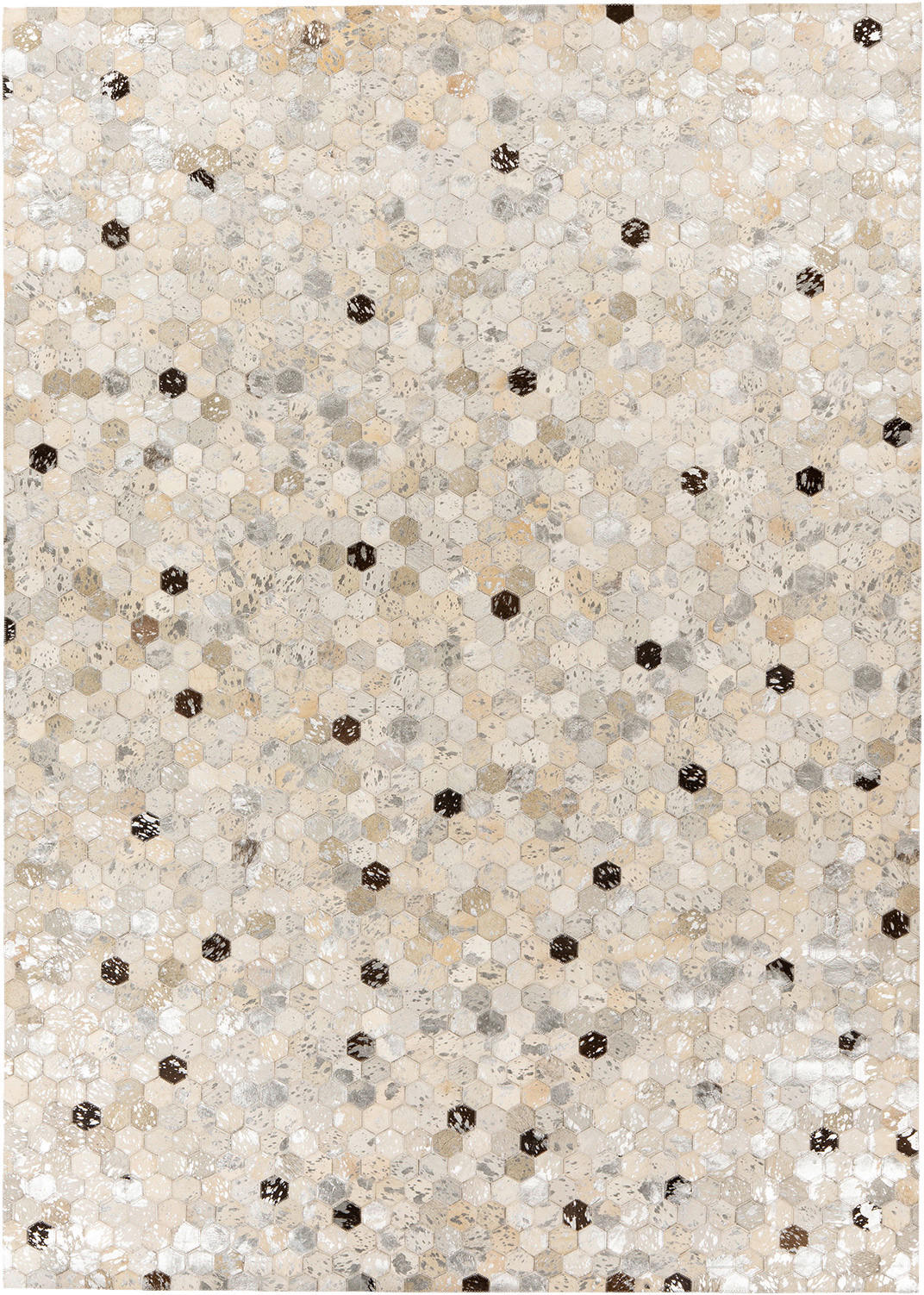 Padiro Flachflorteppich Lavin 1025 silber B/H/L: ca. 160x0,8x230 cm Lavin 1025 - silber/grau (230,00/160,00/0,80cm) - Padiro