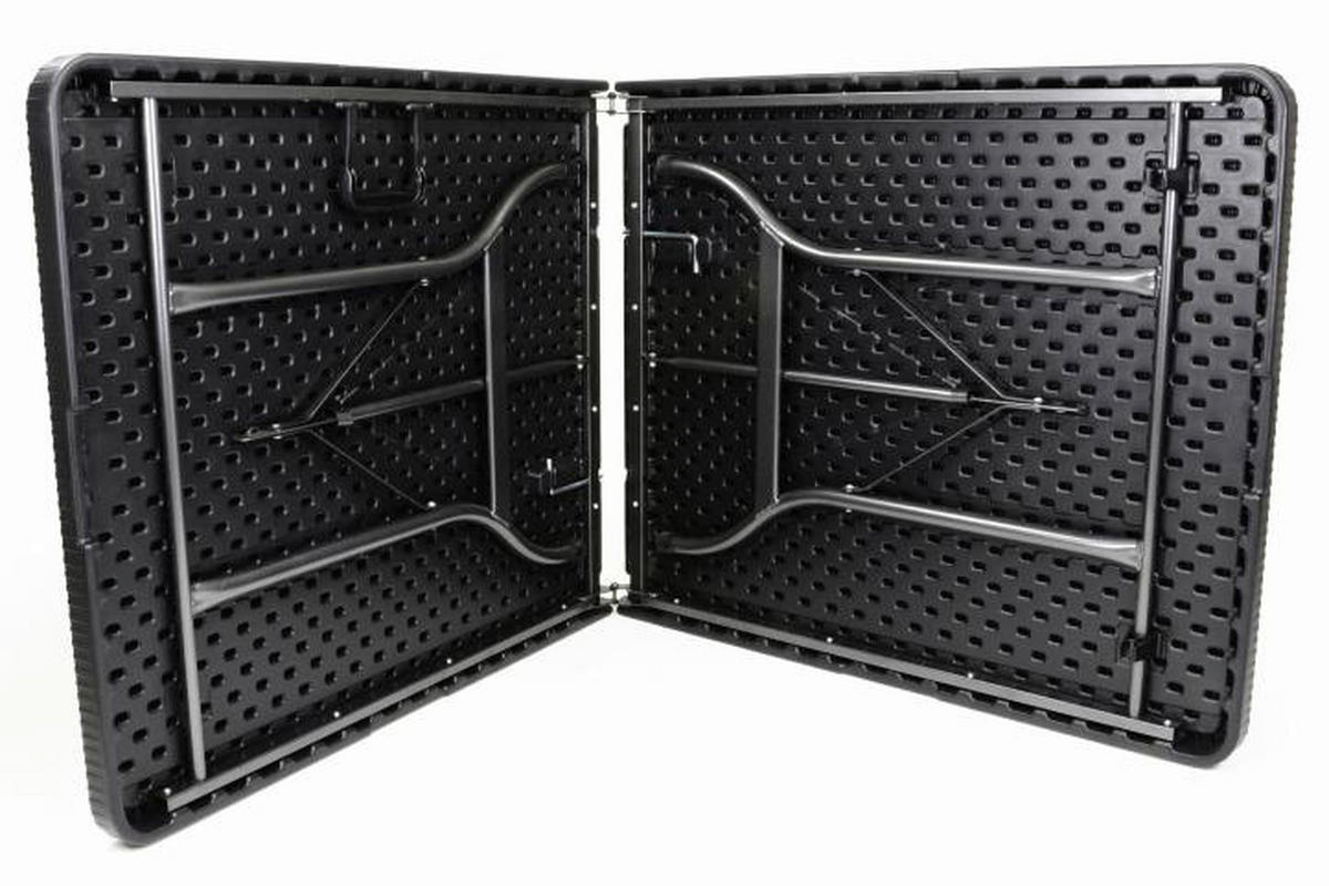 VCM Klapptisch schwarz Metall B/H/L: ca. 75x70x180 cm Klapptisch - schwarz (180,00/75,00/70,00cm) - VCM