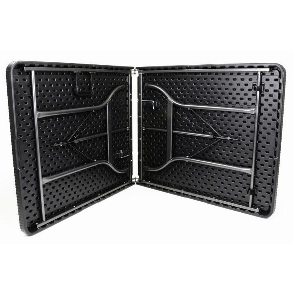 Thumbnail - VCM Klapptisch schwarz Metall B/H/L: ca. 75x70x180 cm