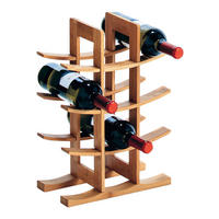 Zeller Weinregal für 12 Flaschen natur Bambus B/H/L: ca. 16x42x30 cm Weinregal_12_Flaschen - natur (30,00/16,00/42,00cm) - Zeller