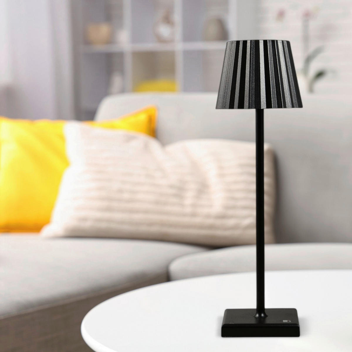 BERGNER LED-Tischleuchte schwarz B/H: ca. 11,6x38 cm CHARCOAL - schwarz (11,60/38,00cm) - BERGNER