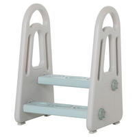 HOMCOM Hocker Polyethylen B/H/L: ca. 38,5x43,5x61 cm Trittschemel - blau (61,00/38,50/43,50cm) - HOMCOM
