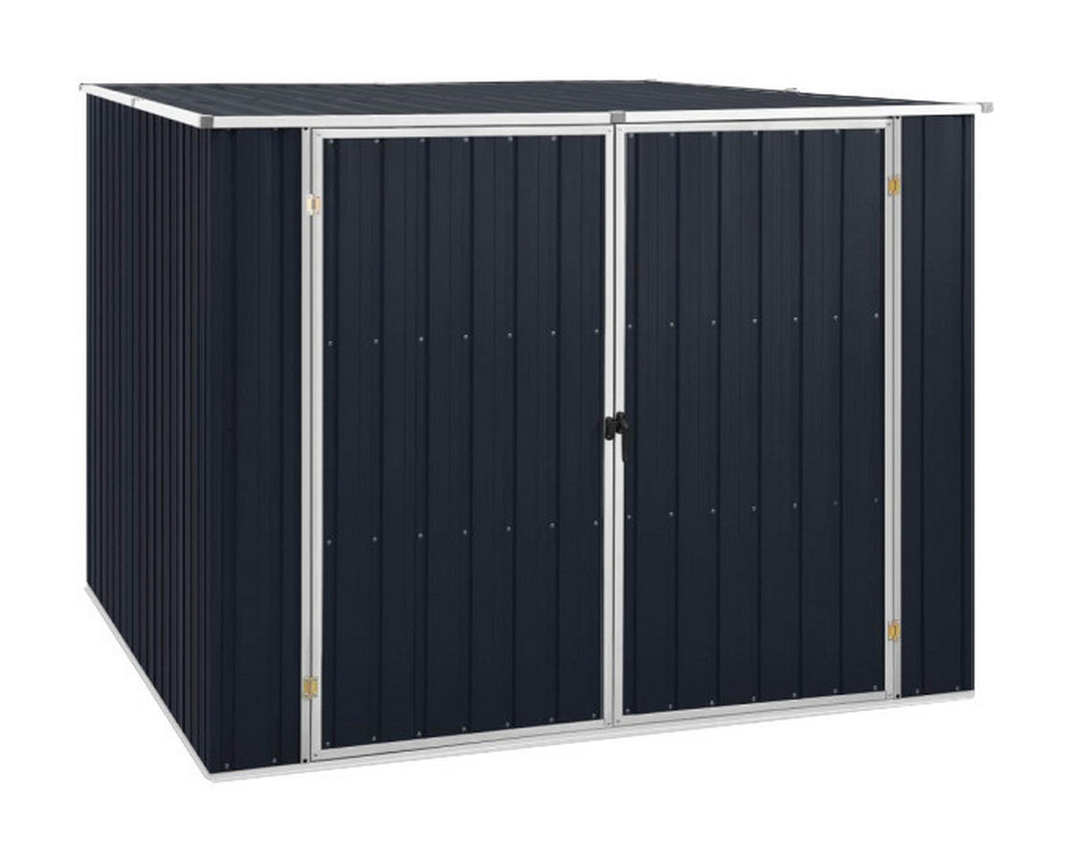VidaXL Gerätehaus anthrazit B/H: ca. 197x161 cm Gerätehaus - anthrazit (197,00/161,00cm) - VidaXL