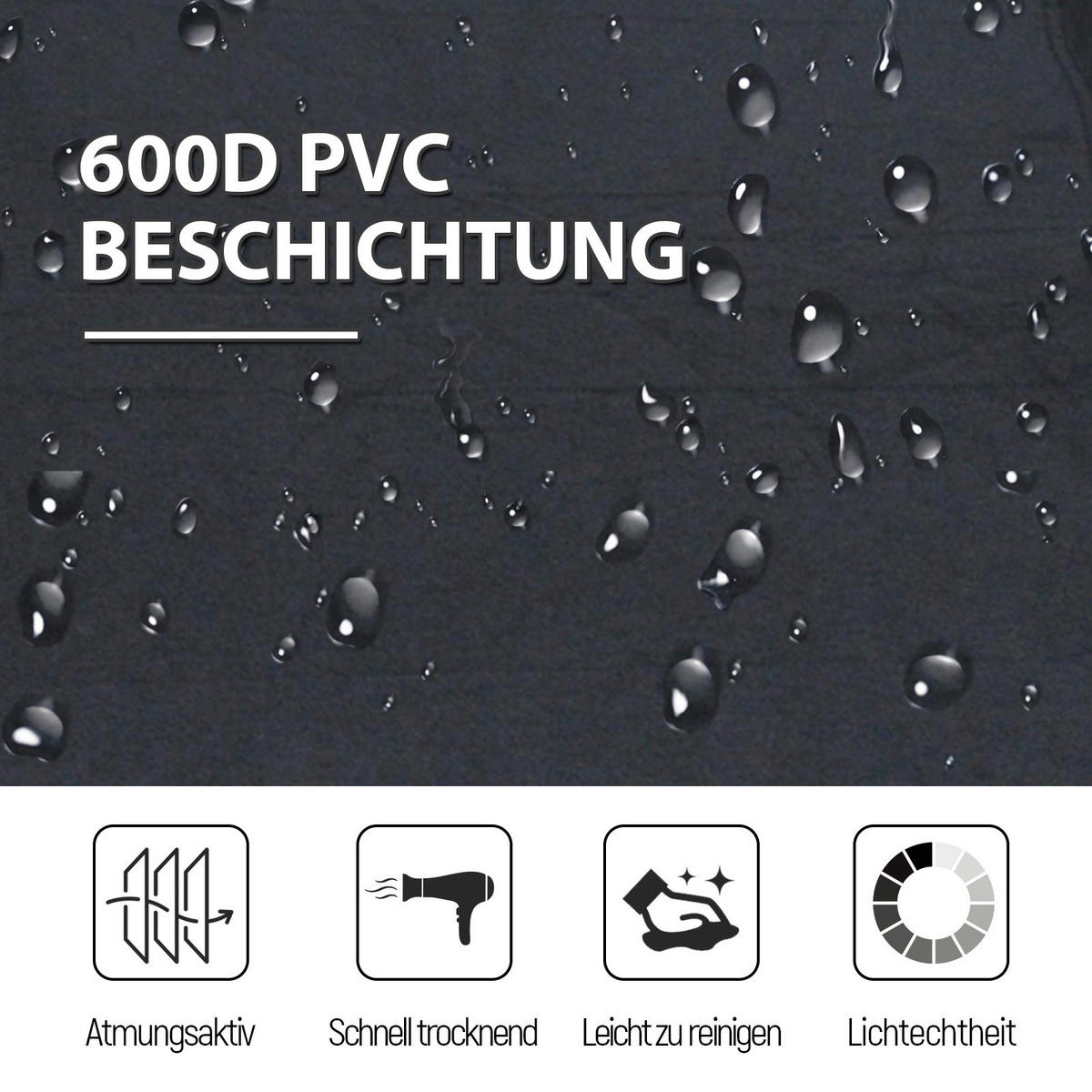 Outsunny Feldbett B/H/L: ca. 64x40x193 cm Feldbett - schwarz (193,00/64,00/40,00cm) - Outsunny