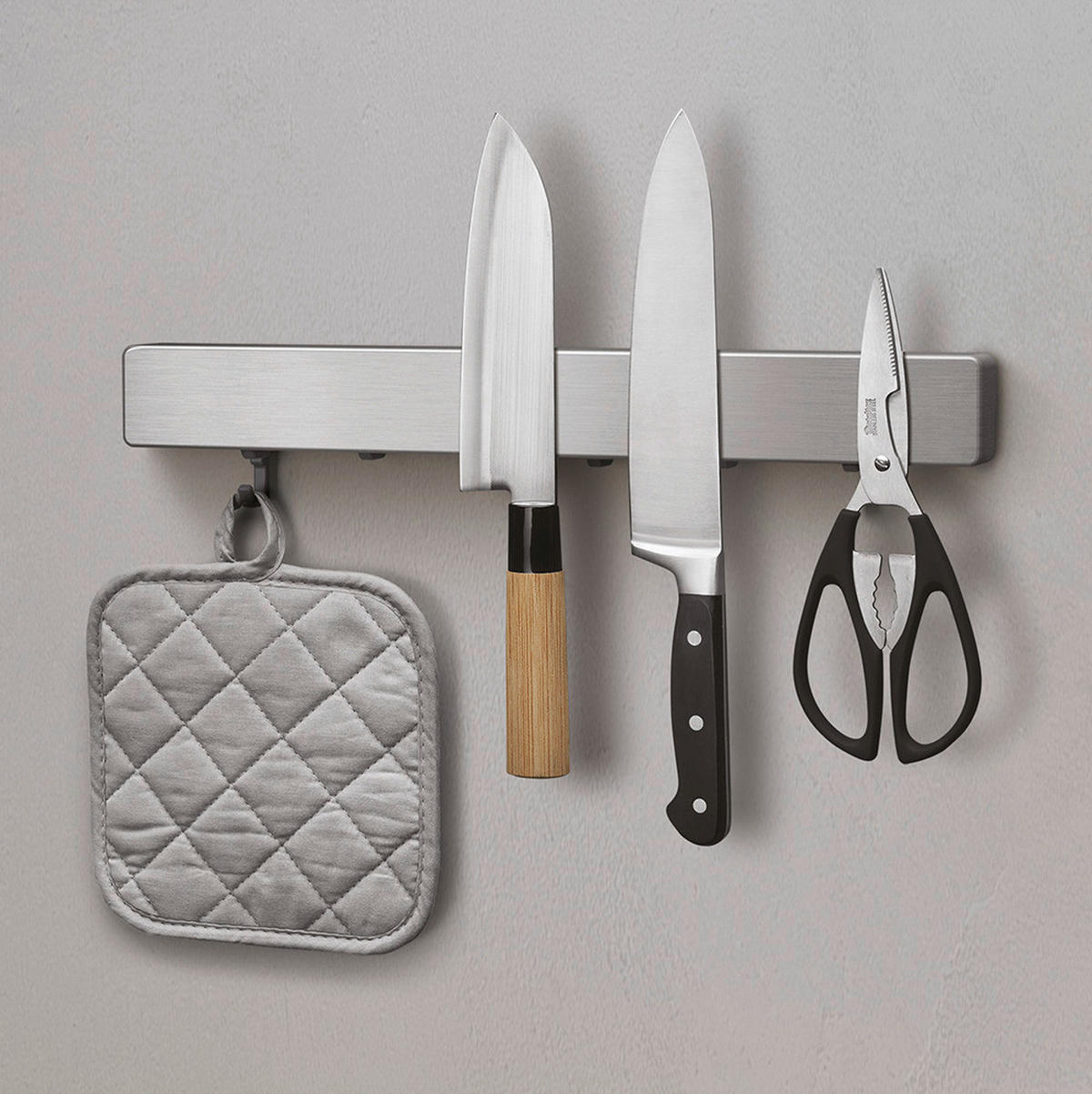 Metaltex Multihalterung Metallika silber Edelstahl B/H/T: ca. 39x5x3 cm Metallika - silber (39,00/5,00/3,00cm) - Metaltex